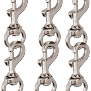 Heavy-Duty :Nickel Plated Swivel Snap Hooks,Pet Buckle Reliable and Durable for Tough Applications (6PCS)