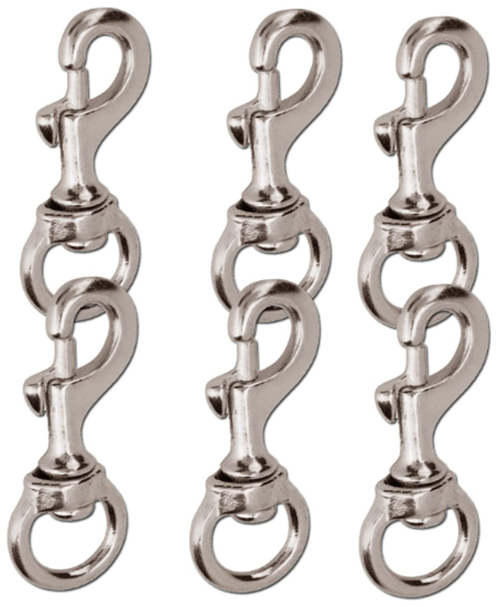 DUBIHALK Heavy-Duty :Nickel Plated Swivel Snap Hooks,Pet Buckle Reliable and Durable for Tough Applications (4PCS) - Image 6