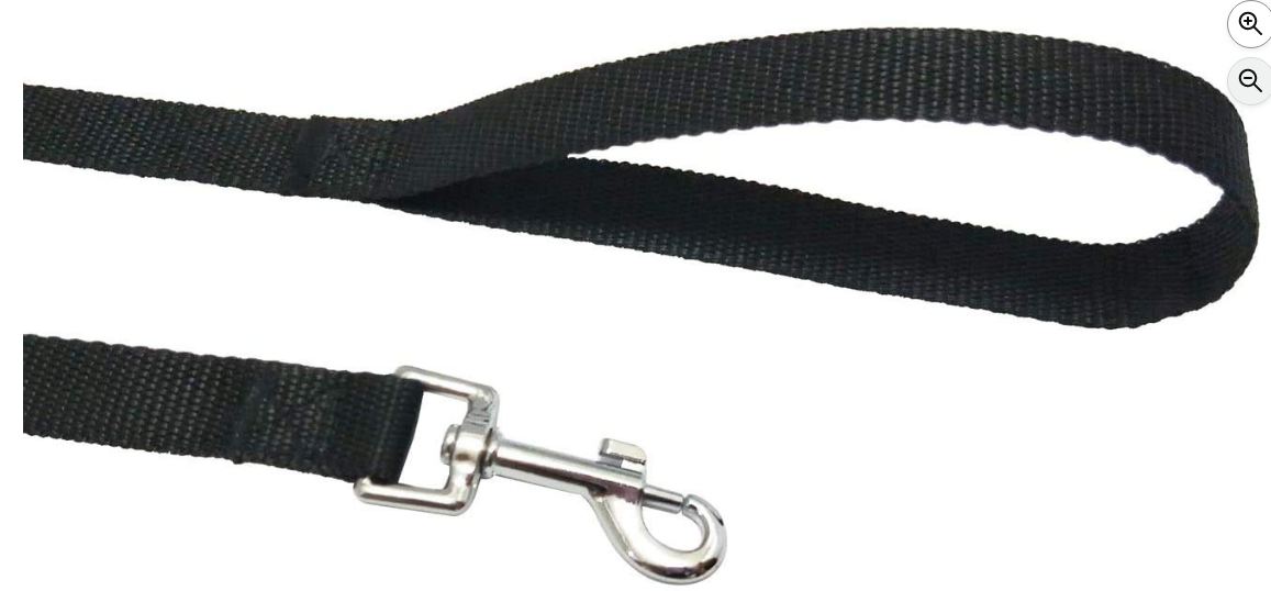 Nylon Dog Training Lead Dog Leash Long Leash 10 Ft Long Leash for Dogs (1" Inch Wide) (Black, 10 FT) - Image 6