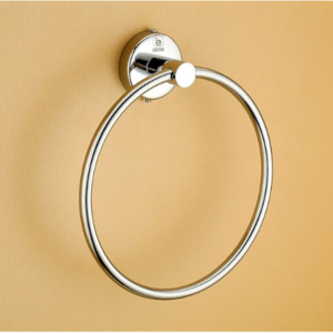 Stainless Steel 304 Grade Chrome Finished Round Napkin Ring/Towel Ring/Napkin Holder/Towel Hanger/Towel Holder for Bathroom/Kitchen/Wash Basin (Silver)