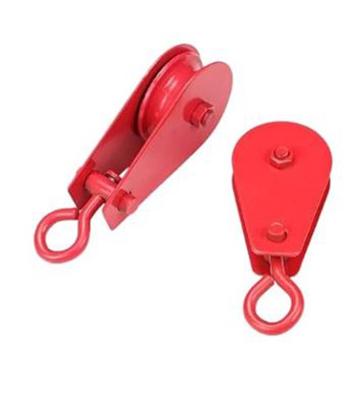 SP Electron 100Kg (0.1 T) Metal Lifting, Hoisting Wheel, Sheave Metal Climbing Pulley For Lifting Rope, Gym, Exercise, Pull Up Bar, Climbing, Hanging (Pack Of 2),Red