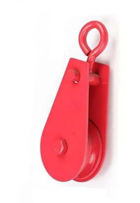 SP Electron 100Kg (0.1 T) Metal Lifting, Hoisting Wheel, Sheave Metal Climbing Pulley For Lifting Rope, Gym, Exercise, Pull Up Bar, Climbing, Hanging (Pack Of 2),Red - Image 2
