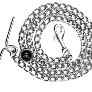 Heavy Weight Steel Long Chain for Very Heavy Dog Breeds Animals Silver (L - 60 inch) Chain No-6 Weigth 850 Grams Pack of 1