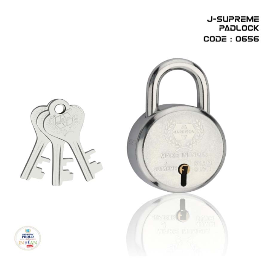 Padlocks/SUPREME-6 Lever with 3 Keys/Padlock, Padlocks, Locks for Home, Locks for Main Door, gate (Pack of 2, 50mm) - Image 5