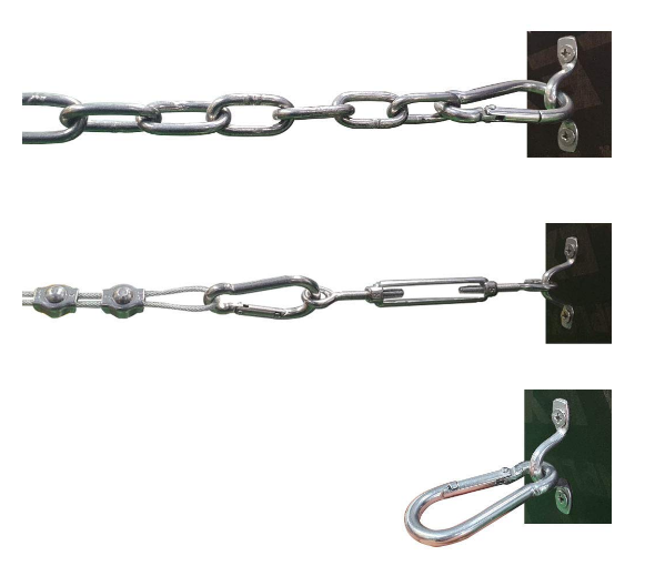 Heavy Duty Safety Lock Cable Attachment,Stainless Steel Spring Snap Hook Carabiner/Hook Swing Connector Multipurpose,SnapHook for Weight-Lifting Mountain Climbing Gym Silver (Pack of 6) - Image 4