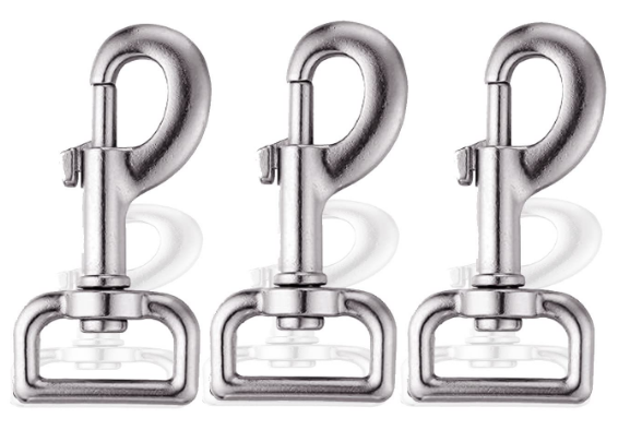 DilliWale's(3" inch x 1.2" inch) Snap Hooks Metal Trigger Clip Heavy Duty Snap Trigger Clip for Spring Pet Buckle, Linking Dog Leash Collar (6,pcs)