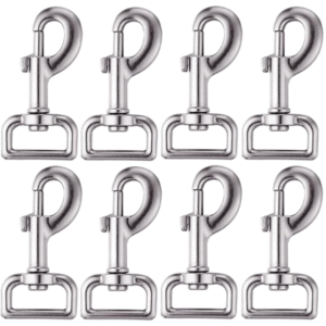 Silver Snap Hooks Metal Trigger Clip Heavy Duty Snap Trigger Clip for Spring Pet Buckle, Linking Dog Leash Collar 3.1"x 1".Pack of(10)