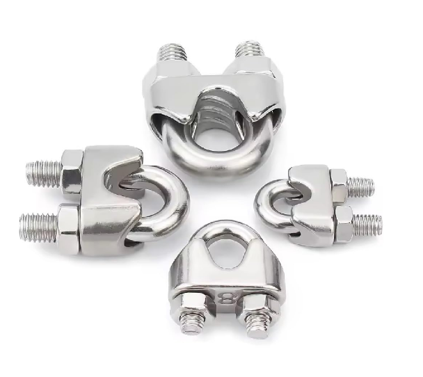 Steel Wire Rope Clamps/Wire Rope Clips/Wire Rope U-Bolts/ - Ideal for Wire rope Rigging, Fitting, Lifting Rope, Connecting Rope Fitting (6mm)10pc